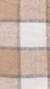 Saskia Jacket - Beige/Cream Check