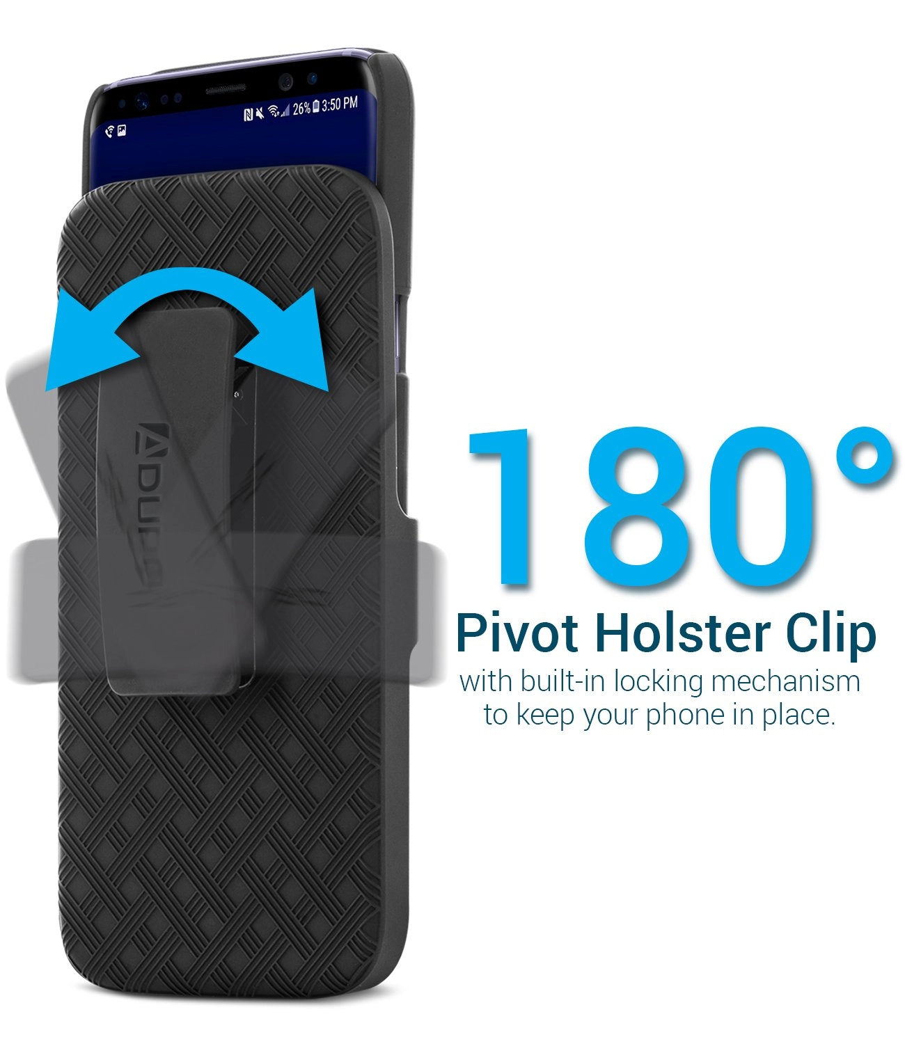 SHELL & HOLSTER COMBO CASE: Samsung Galaxy S8 Plus