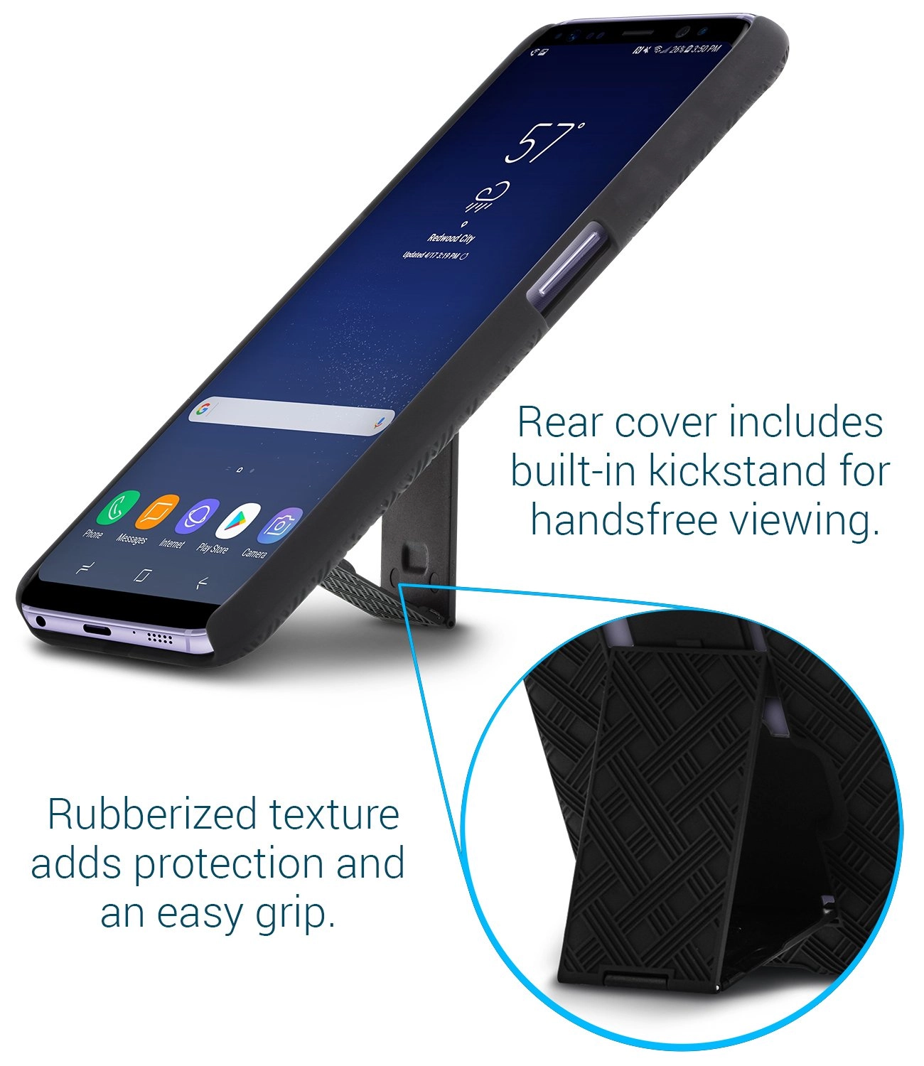 SHELL & HOLSTER COMBO CASE: Samsung Galaxy S8 Plus