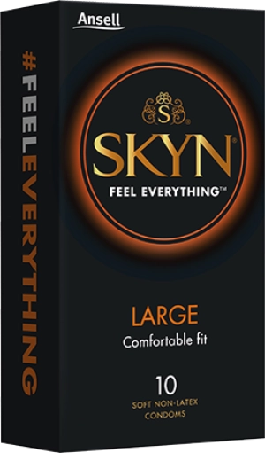 SKYN LARGE NON LATEX CONDOMS 10 PACK