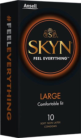 SKYN LARGE NON LATEX CONDOMS 10 PACK