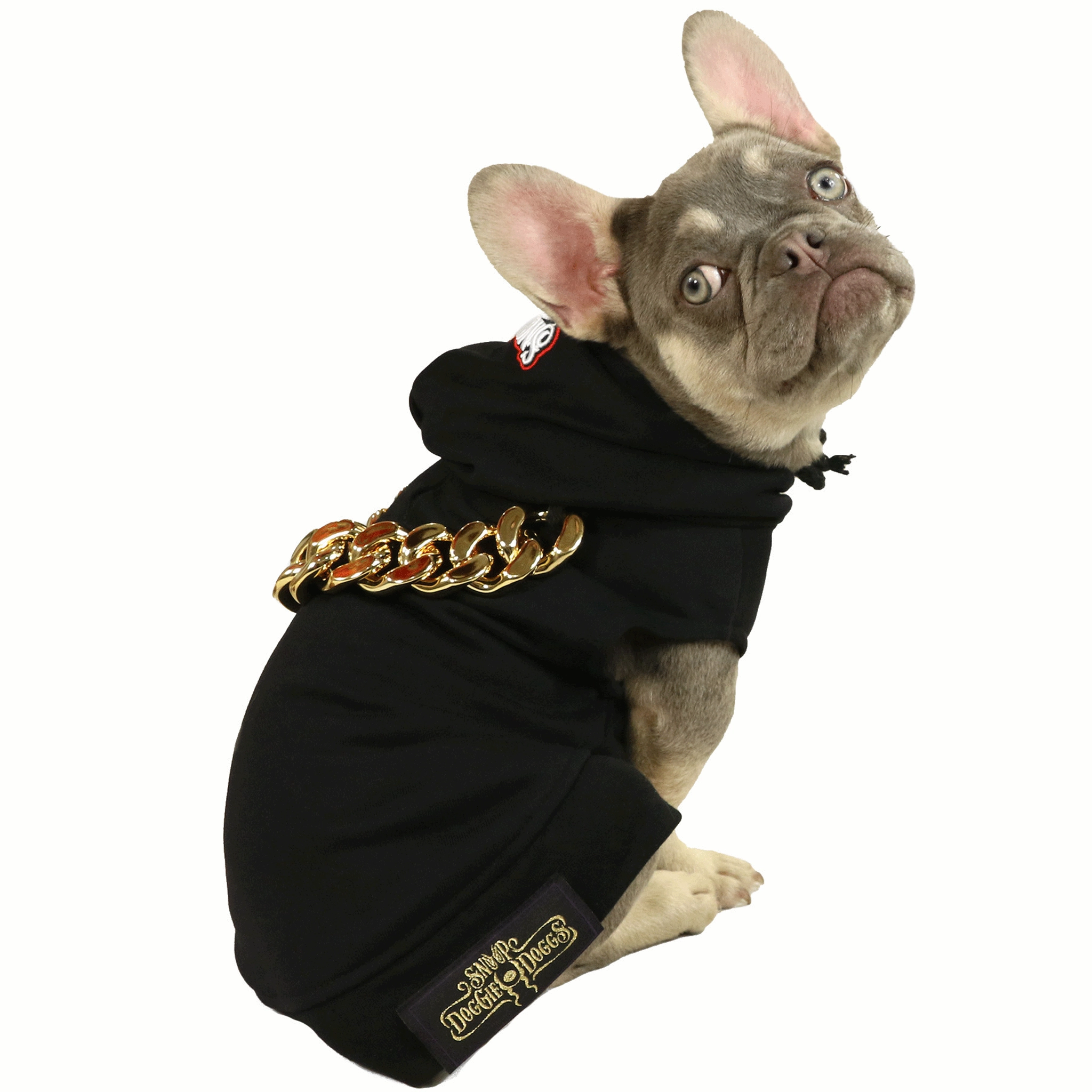 Snoop Doggie Doggs Deluxe Pet Hoodie for Dogs - Black