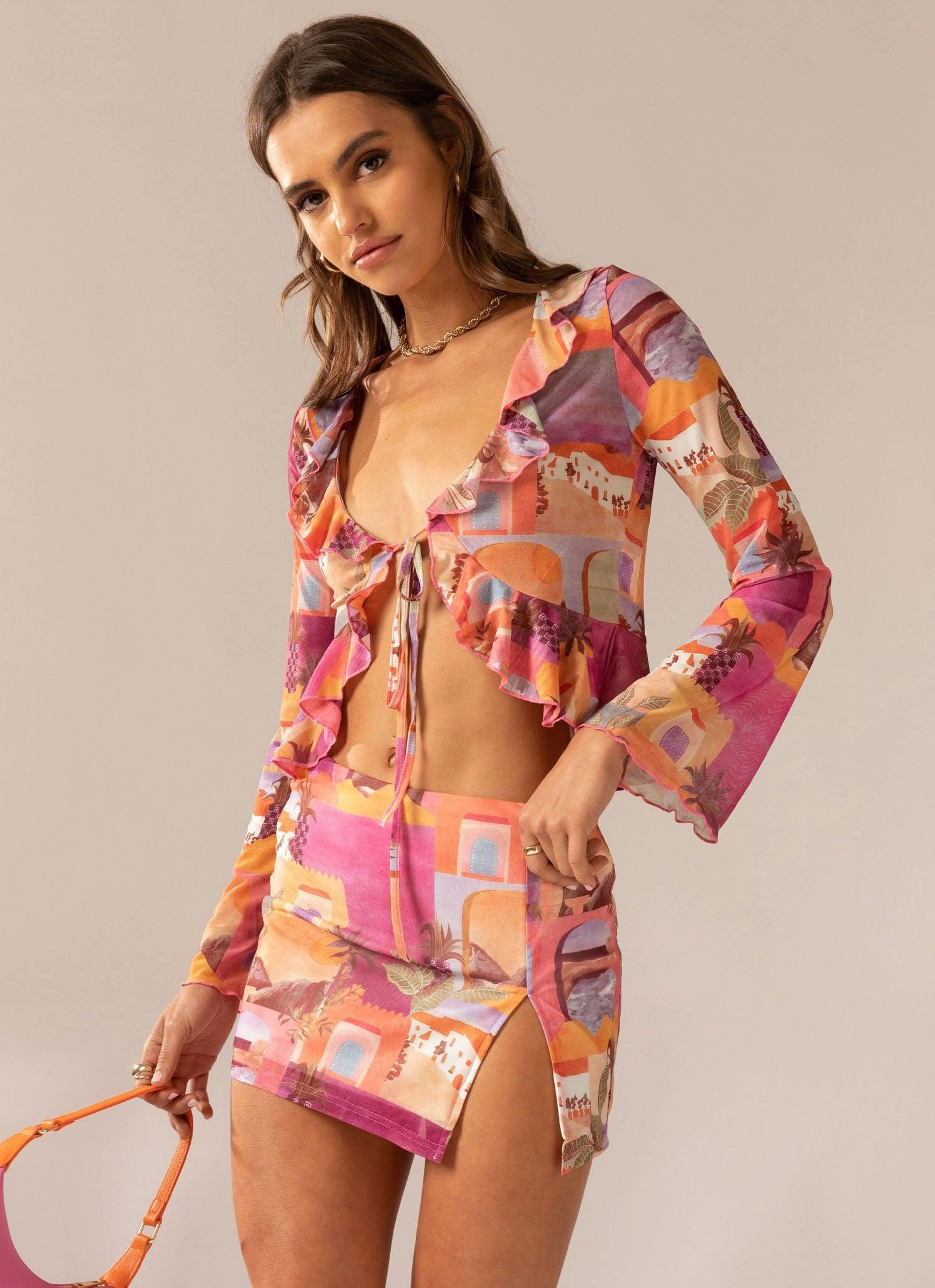 Sweet and Sultry Tie Top - Sunset Building