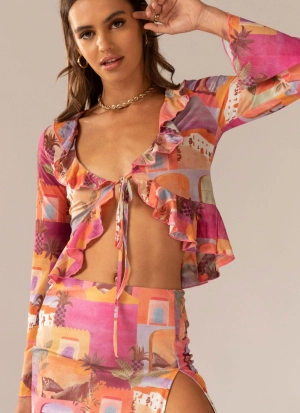 Sweet and Sultry Tie Top - Sunset Building
