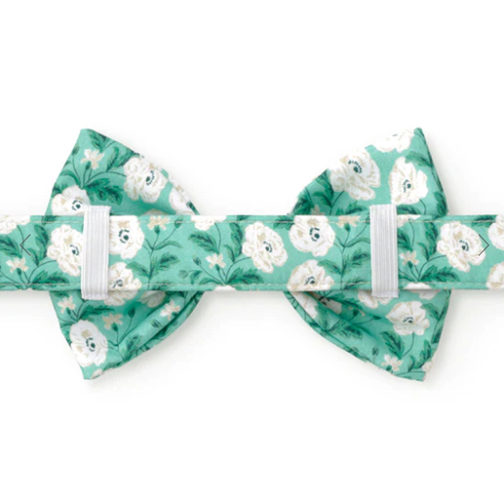 The Foggy Dog Bowtie - Seafoam Poppies