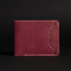 The Keystone Wallet - Burgundy Full-Grain Leather Wallet
