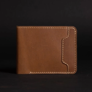 The Keystone Wallet - Saddle Brown Full-Grain Leather Wallet