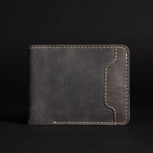The Keystone Wallet - Slate Black Full-Grain Leather Wallet