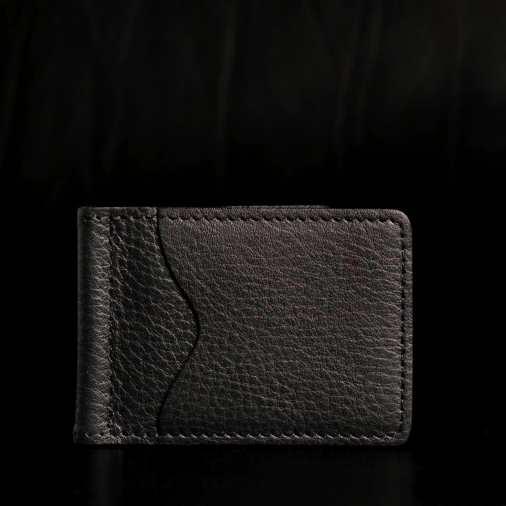 The Pinnacle Wallet - Brown Slim Money Clip Pebble Grain Leather Wallet