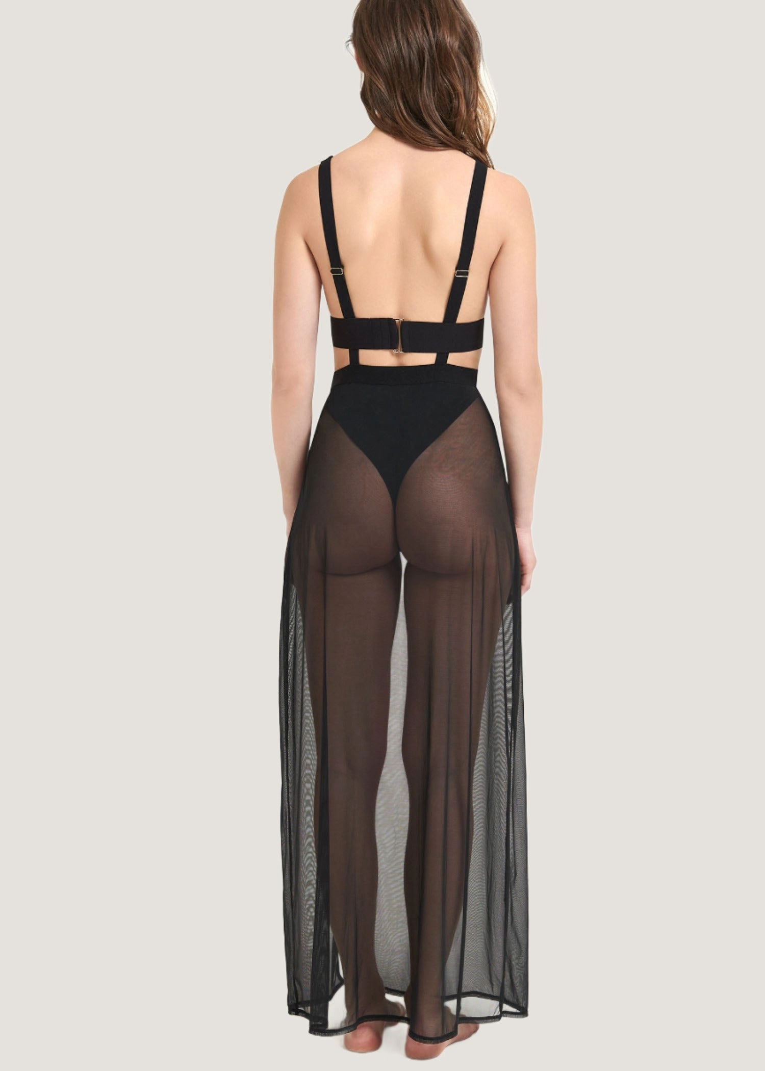 Topaz Long Chemise (Black)