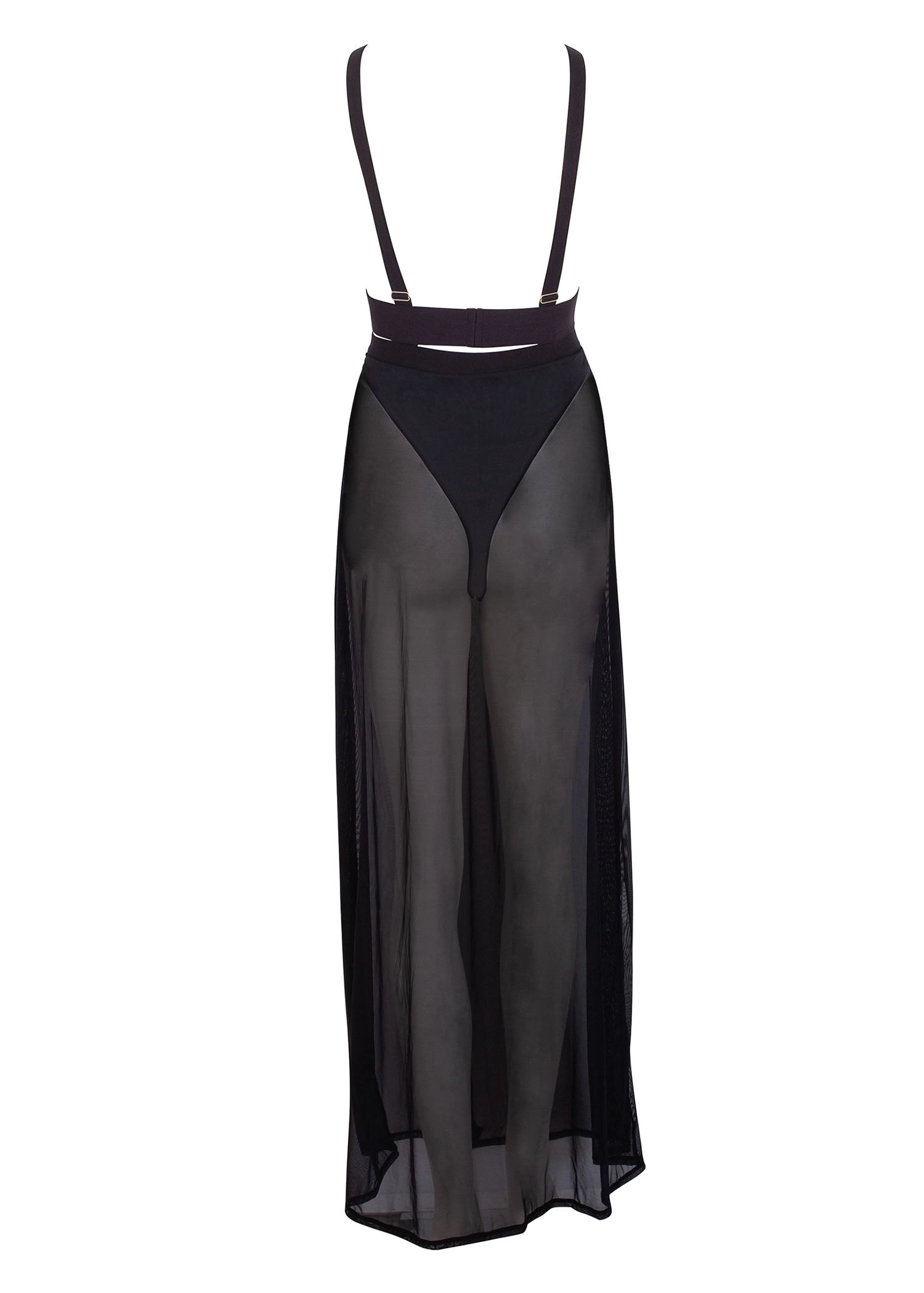 Topaz Long Chemise (Black)