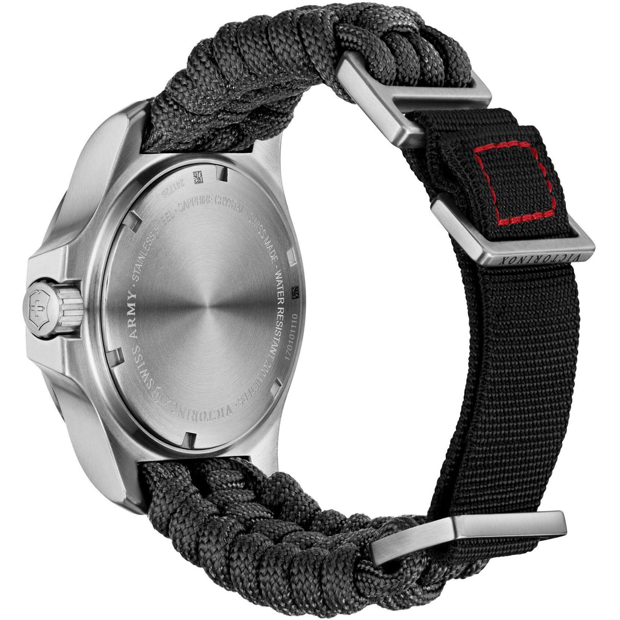 Victorinox Swiss Army Men's Watch - I.N.O.X. Quartz Black Dial Strap Dive | 241726