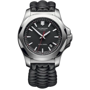 Victorinox Swiss Army Men's Watch - I.N.O.X. Quartz Black Dial Strap Dive | 241726