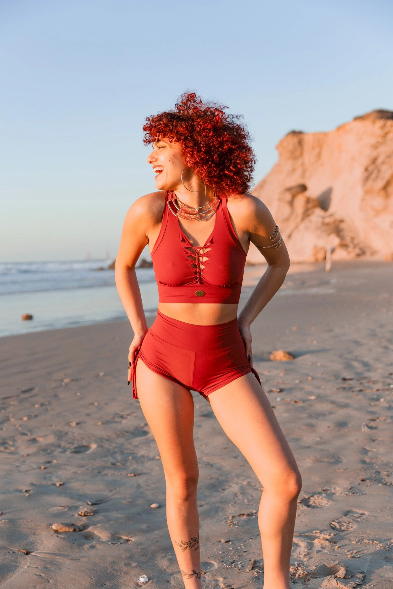 Wholesale - Yoga Tank Top in Orange, Sexy Yoga Clothes