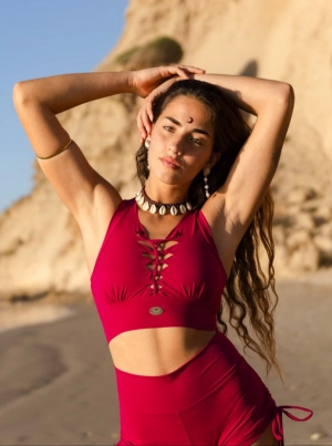 Wholesale - Yoga Tank Top in Pink, Sexy Yoga Clothes