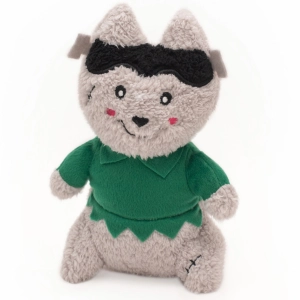 Zippy Paws Halloween Cheeky Chumz Frankenstein Wolf Dog Toys