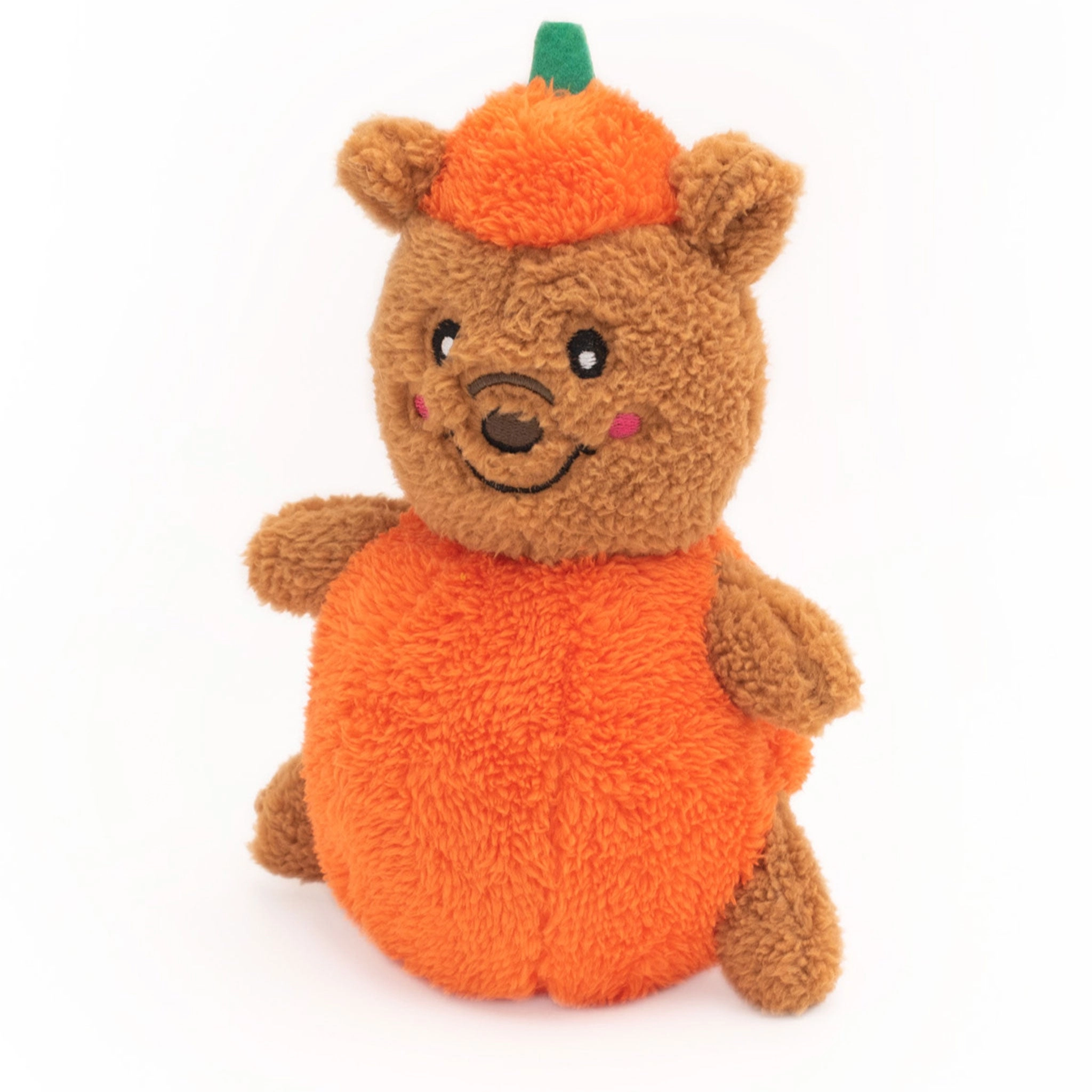 Zippy Paws Halloween Cheeky Chumz Pumpkin Bear Dog Toys