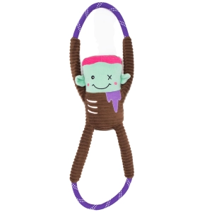 Zippy Paws Halloween RopeTugz Zombie Dog Toys