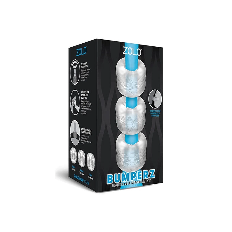 Zolo Bumperz Squeezable Strokers Set